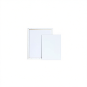 LIENZOS Toile d'art faite à la main 24x30 avec cadre en bois blanc Format 30x40 Produit Premium - Product Image 2