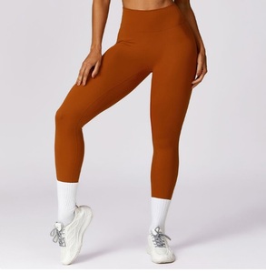 Legging de yoga pour femmes, style tendance, vente en gros, fabriqué au Pakistan, couleur unie, haute qualité, AS-YL-14 - Product Image 5