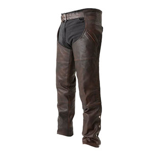 2026 Premium Quality Customized Logo Horse <b>Riding</b> Western Style Full Leather <b>Chaps</b> Lightweight Men OEM/ODM Service Wholesale - Product Image 6