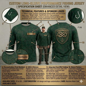 Camisetas Personalizadas para Equipos de Pesca con Logotipos de Patrocinadores, Nombres de Jugadores e Impresión Profesional por Sublimación para Eventos de Campeonato - Product Image 3