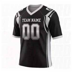 Camiseta de Fútbol Personalizada 100% Poliéster Unisex para Adultos, Uniforme de Fútbol con Nombre y Número del Equipo, Impresión Digital, Cuello en V, Manga Corta - Product Image 2