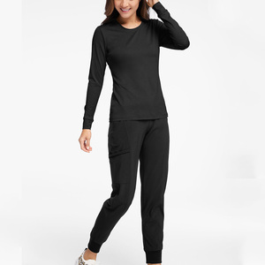 Chemises à manches longues en polyester pour femmes, sous les blouses médicales, uniforme d'infirmière, hôpital, sous les blouses - Product Image 4
