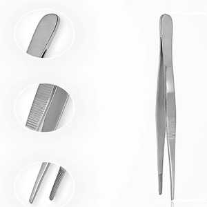 Pinzas Quirúrgicas de Acero Inoxidable con Punta Recta, Juego de Instrumentos Manuales para Uso Hospitalario, Certificación CE Clase I - Product Image 2