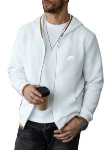 Sweat à capuche surdimensionné vintage en molleton 100% coton, broderie solide de luxe personnalisée, streetwear, délavé à l'acide, délavé au soleil, déchiré, fermeture éclair - Product Image 3