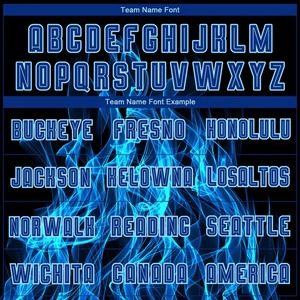 Custom Heat-Transfer Printed 100% Polyester Long Sleeve <b>Soccer</b> Jersey Black Blue Flame Design Breathable Moisture Wicking - Product Image 2