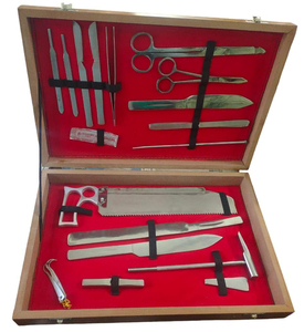 Juego de Instrumentos de Disección para Autopsias de Animales Grandes de Calidad Premium, Kit Quirúrgico de Anatomía y Histopatología, Certificado CE ISO - Product Image 4