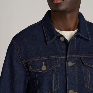 Factory Custom Denim Cotton Fabric Jackets Manufacturer Pigment Washing Oem Custom Jean Denim Jacket For Man - Product Image 2