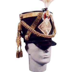 Chapeau shako autrichien antique de l'Époque napoléonienne française du 18e ou 19e siècle, imperméable, pour homme. - Product Image 5