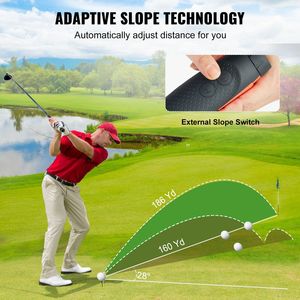 Telemetro da Golf magnetico ad alta precisione per 1300 iarde 6X bandiera di ingrandimento blocco con pendenza di vibrazione USB accessorio di ricarica Laser - Product Image 5