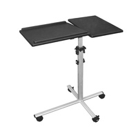 Table de chevet réglable en hauteur, bureau mobile pour ordinateur, bureau debout avec plateau inclinable séparé pour le bureau à domicile