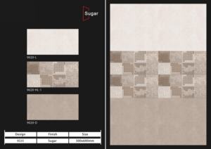 กระเบื้องเซรามิกผิวเรียบหรูหรา ขนาด 300x600 มม. ออกแบบมาเพื่อการตกแต่งผนังอย่างมีสไตล์ พร้อมโครงสร้างวิทริฟายด์ที่ทนทาน - Product Image 2