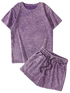Conjunto de 2 Piezas de Pantalones Cortos Elásticos con Cordón para Mujer, Cintura Regular, Largos, Estilo Vintage, Casual, para Uso Diario, Verano - Product Image 2