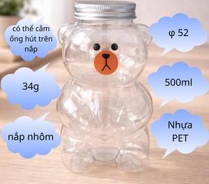 Envase de Plástico PET de 500 ml, TINH DIEU VIETNAM GL500-33, con Tapa de Aluminio, para Bebidas, Impresión Serigráfica, OEM/ODM - Product Image 6