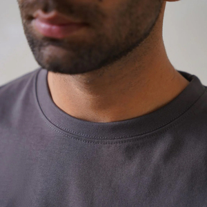 T-shirt pour homme en coton tricoté lourd de qualité supérieure, col rond, manches courtes, dernier modèle - Product Image 6