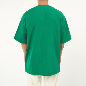 Camisetas de Manga Corta para Hombre, de Color Sólido, Talla Grande, 100% Algodón/Poliéster - Product Image 2