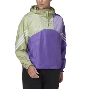 Custom Unisex Lightweight Waterproof Windbreaker Jacket Color <b>Block</b> Hooded Anorak Sportswear Outdoor Streetwear Windproof Coat - Product Image 1