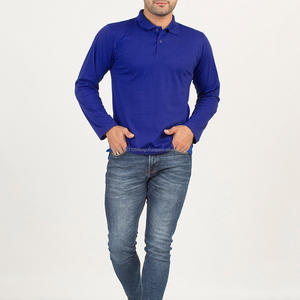 เสื้อยืดผู้ชายแบบกำหนดเอง ผ้าฝ้าย 100% เนื้อเจอร์ซีย์ แขนสั้น ขายส่ง เสื้อกอล์ฟเปล่า - Product Image 4