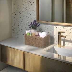 Cesta de mimbre con borde ondulado, cesta de almacenamiento hecha a mano, venta al por mayor, ecológica, hecha en Vietnam - Product Image 6