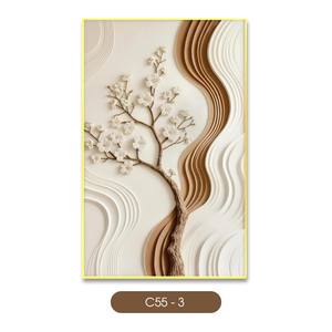 Pinturas de Naturaleza Muerta Modernas de Lujo y Alta Calidad, Hechas a Mano con Acrílico y Marco de Madera, Decoración para el Hogar, Espejo, Logotipo Personalizado, Marca Privada HALO - Product Image 1