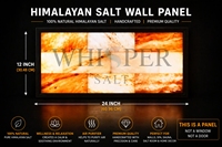 Panneaux muraux en sel de l'Himalaya Whisper Salt, tailles personnalisables, rétroéclairés, écologiques, faits à la main, modernes, décoratifs, bien-être