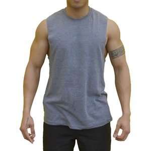 100% Customized Wholesale Slim Fit Spoon Neck Ribbed Tank Top <b>White</b> <b>Men's</b> Cotton Tank Top Personalized Logo Printing - Product Image 5