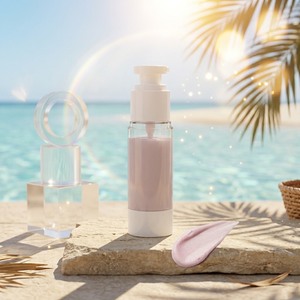 Protector Solar Humectante con Color SPF50, Crema Facial Iluminadora, OEM ODM, Marca Privada, Botella de Vacío de 30g, MOQ 350 - Product Image 5
