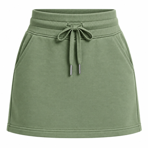 Jupe midi en coton French Terry - Product Image 1