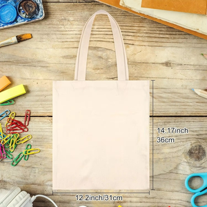 Bolsas de Lona Resistentes al Agua Estilo Inglés Color Sólido Correa para el Hombro Bolsa de Compras para Todas las Temporadas Forro de Poliéster Blanco - Product Image 6