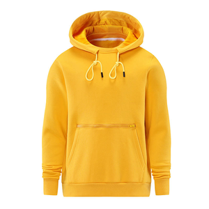 Sweat-shirt à capuche noir pour homme, coupe classique, en coton French Terry, décontracté, avec poche avant, pour l'automne - Product Image 6