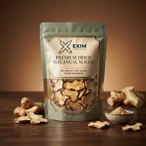 Raíz de Galangal Natural Fresca 1 Kg, Especias Limpias de Primera Calidad, Estándar de Exportación, Origen Indonesia - Product Image 1