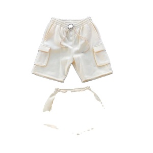 2025 Custom <b>Men's</b> Summer Sweat <b>Shorts</b> 100% Cotton French Terry Jogger Printed Plain Cargo <b>Shorts</b> <b>Mesh</b> Fabric for Swimwear - Product Image 4