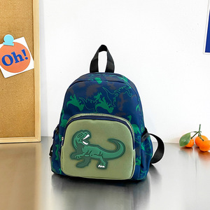Sac à dos d'école imperméable pour enfants, motif dinosaure, avec fermeture éclair, pour garçons et filles - Product Image 1