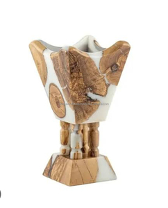 Wholesale Wood <b>Resin</b> Bakhoor Burner for Wedding Gift Incense Burner Bakhoor From India - Product Image 5