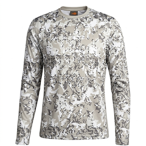 เสื้อตกปลาแขนยาวแบบมืออาชีพ ป้องกันแสงแดด UPF 50 ป้องกันรังสียูวี ระบายอากาศได้ดี พิมพ์ลายโลโก้ตามสั่ง ไซส์ใหญ่ แห้งเร็ว ผ้ายืดสแปนเด็กซ์ - Product Image 1