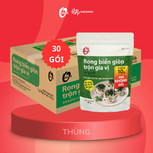 Alga Marina Coreana Sazonada al por Mayor - Láminas de Alga Crujiente Mezcladas con Condimento Gim Jaban 40g O'food - Product Image 3