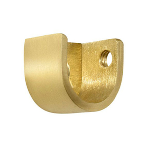 Aluminum Alloy Curtain <b>Rod</b> Bracket Modern Brushed Metal Curtain Pole <b>Holder</b> Wall Mounted Single Drapery Support Clamps For Sale - Product Image 6