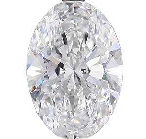 2.53 Ct ovale coupe D couleur diamant cultivé en laboratoire VVS clarté excellente coupe utilisation pour les bijoux en diamant bijoux personnalisés cadeau pour elle - Product Image 1