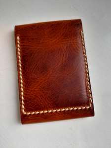 Portefeuille en cuir véritable de luxe, cousu à la main, imperméable, durable pour un usage quotidien, portefeuilles en cuir véritable pour hommes, portefeuille fait main - Product Image 5