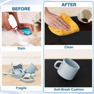 2pcs Kitchen Rugs Anti-Fatigue Cushioned Kitchen Mats Non-Slip Standing Desk Mat Waterproof Kitchen Flooring - Product Image 6
