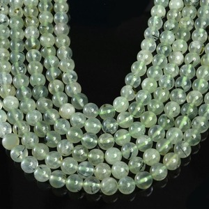 Cuentas redondas lisas de prehnita natural de 4 mm, 6 mm, 8 mm, 10 mm, hilo de cuentas de prehnita sueltas para pulseras y collares, venta al por mayor para fabricantes. - Product Image 6
