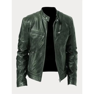 Chaqueta de Cuero Genuino para Hombre, Piel de Cordero, Piel de Oveja, Piel de Cabra, Ropa Exterior de Moda, Venta al Por Mayor, Mejor Precio de Fábrica - Product Image 6