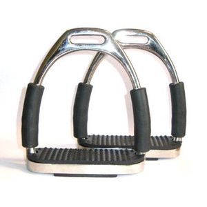 Estribos de Acero Inoxidable con Superficie Texturizada Negra para Equitación - Product Image 2