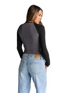 2025 camisetas de entrenamiento de verano para mujer, cuello redondo en blanco, manga corta de gran tamaño, ropa de calle, camisetas informales de algodón ajustadas y cuadradas - Product Image 4