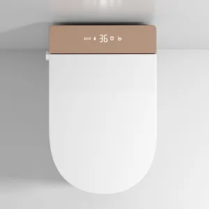रिमोट कंट्रोल के साथ लक्जरी स्मार्ट शौचालय फुट फ्लश रिमोट कंट्रोल के साथ रिमोट कंट्रोल के साथ