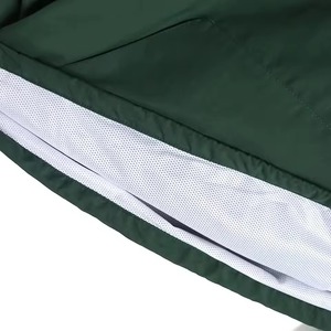 Chaqueta de hombre personalizada de primera calidad, estilo vintage, verde, con media cremallera, banda acanalada a rayas en el puño de la manga, protección ultravioleta - Product Image 5