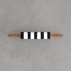 White and Black Marble Rolling Pin Suitable for Home Baking Pastry Dough <b>Pizza</b> Bread Cookie Cake And Stylish Kitchen <b>Tool</b> - Product Image 2