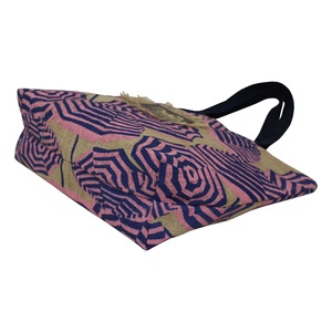 Hot Selling Two Side Umbrella Print Non-Laminated Jute Beach <b>Bag</b> Leather Branding Patch Cotton Web Handle Fashion Style <b>Gifts</b> - Product Image 5