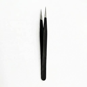 Pinzas para Pestañas de Acero Inoxidable de Primera Calidad, Marca Privada Profesional, Ligeras, Antiestáticas, con Puntas Puntiagudas de Precisión y Dentadas - Product Image 1