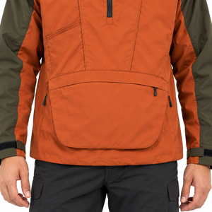 Chaqueta Acolchada con Capucha para Hombre, Marca MANGOES FASHION, Ecológica, Transpirable, Resistente al Viento e Impermeable, con Bloques de Color y Bolsillos Laterales, para Otoño - Product Image 4