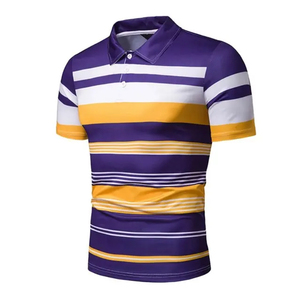 เสื้อยืดลำลองผู้ชายขายส่ง ผ้าเนื้อนุ่ม ระบายอากาศได้ดี แห้งเร็ว เสื้อโปโลผู้ชายไซส์ใหญ่ - Product Image 5